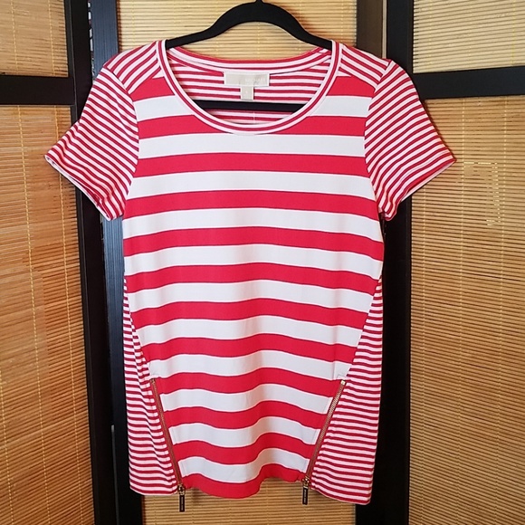 Michael Kors Tops - 🚨NEW LIST! Michael Kors Coral Striped Top